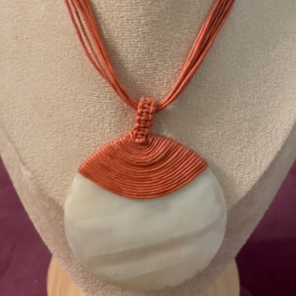 Mother of Pearl Medallion Pendant - Picture 1 of 4